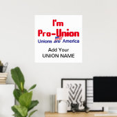 Pro Union POSTER Print (Thuiskantoor)