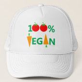 Pro Vegan Diet Cute Trucker Pet (Voorkant)
