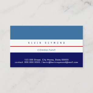 pro visitekaartje met twee tonen blauw