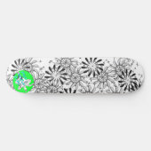 Pro Voca Design Pinflower Dos Skateboard (Horizontaal)
