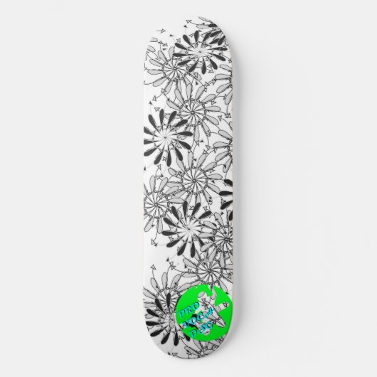 Pro Voca Design Pinflower Dos Skateboard (Voorkant)
