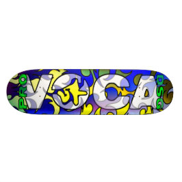 Pro Voca Design White Skatedeck Skateboard