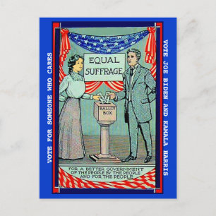 Pro Vote Joe Biden Kamala Harris op foto van Vinta Briefkaart