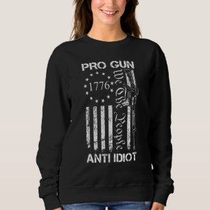 Pro wapen anti idioot 2e amendement Ar15 Vlag van  Trui