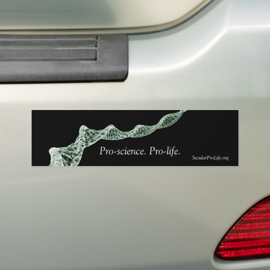 Pro-wetenschap. Pro-leven. Bumpersticker (Op auto)