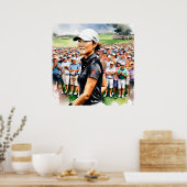 Pro Woman Golfer - Golf Art Print (Keuken)