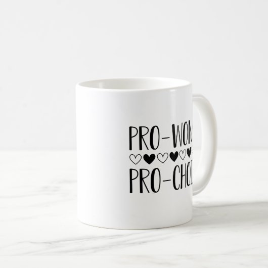 Pro Women Pro Choice Koffiemok (Voorkant rechts)