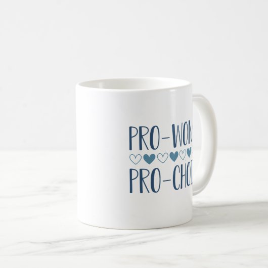 Pro Women Pro Choice Koffiemok (Voorkant rechts)