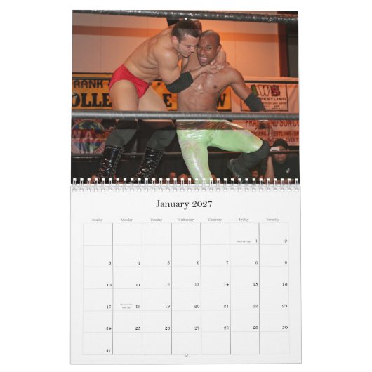 Pro Wresting Calendar Kalender (Jan 2027)