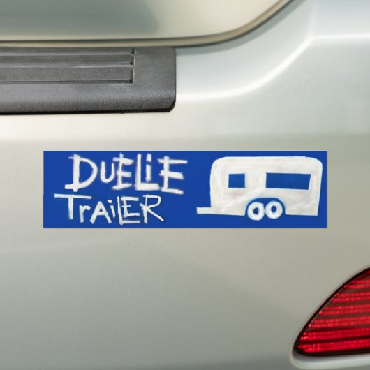 Pro-Wrestler Duelie Trailer Bumpersticker (Op auto)