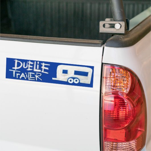 Pro-Wrestler Duelie Trailer Bumpersticker (Op Truck)