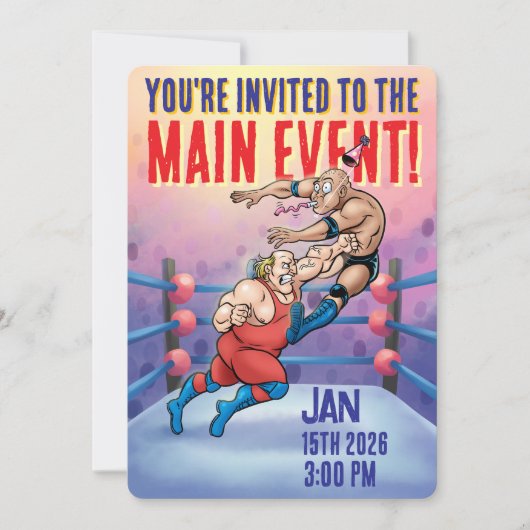 Pro Wrestling Verjaardag Main Event Kaart (Voorkant)