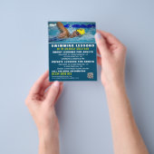 Pro-zwemmer, zwemles Adverteren brochure (Hand)