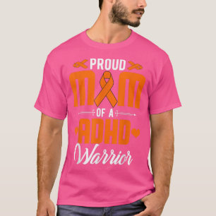 ProADHD Mam van ADHD Warrior ADHD Bewustheid Oran T-shirt