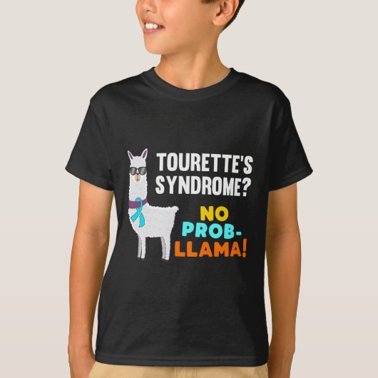 Prob-lama Tourette Syndroom Krijger Overlevende Aw T-shirt (Voorkant)