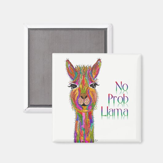 Prob Llama Llama Magnet Magneet (Voorkant / Achterkant)