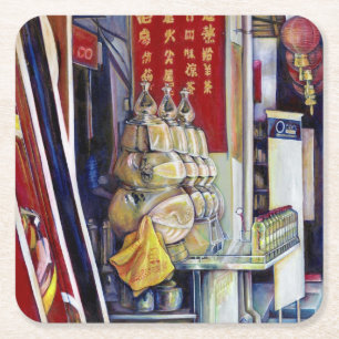 Probabilistic, Singapore Vierkante Kartonnen Onderzetter