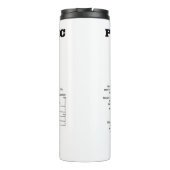 Probabilistic Thinker in Bell Curve Humor Thermosbeker (Achterkant)