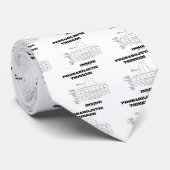 Probabilistische Thinker Inside (Bell Curve Humor) Stropdas (Opgerold)