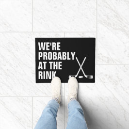 Probably At The Rink Hockey Deurmat