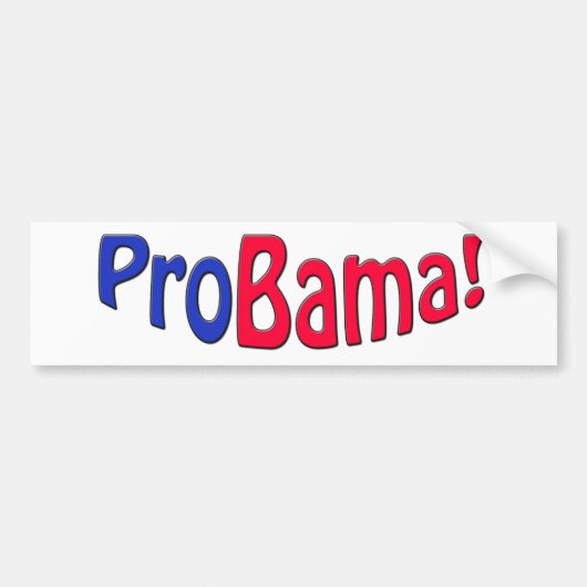 ProBama Bumpersticker (Voorkant)