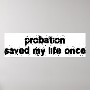 Probation heeft mijn leven één keer gered poster