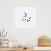 Probeer Christ Christelijk Poster (Keuken)