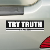Probeer de waarheid bumpersticker (Op auto)