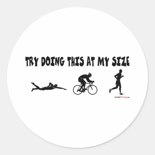 Probeer dit te doen op mijn grootte ronde sticker (Voorkant)