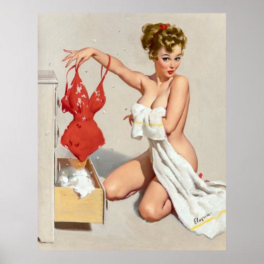 Probeer een pin-up poster (Voorkant)