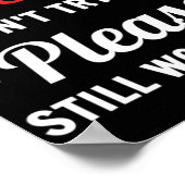 Probeer Jezus alsjeblieft niet met me te praten. Poster (Hoek)