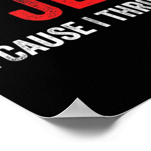 Probeer Jezus niet, ik gooi handen T-ShirtDit f Poster (Hoek)