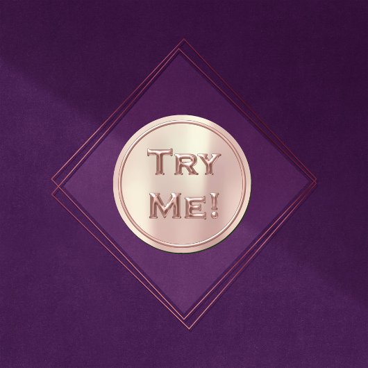 Probeer me Blush Roos Vroeg de Container van de St Ronde Sticker