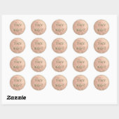 Probeer me gouden neushoorntje - Tester Sample Con Ronde Sticker (Vel)