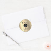 Probeer me Logo Gold Tester Sample Container Ronde Sticker (Envelop)