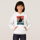 Probeer me niet, Moody Cat met mes Invitation (Voorkant volledig)