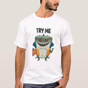 Probeer Mij Grappige Haiaalien Karakter Cadeau T-shirt