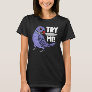 Probeer Mij Papegaai Met Mes I Violet Indische Rin T-shirt