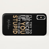 Probeer om Nicer de telefoongevallen van de douane Case-Mate iPhone Case (Achterkant (horizontaal))