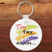 Probeer, probeer opnieuw de sleutelhanger van de m (Voorkant)