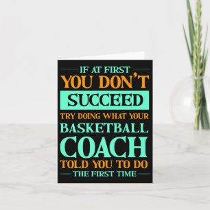 Probeer te doen wat je basketbalcoach je vertelde kaart