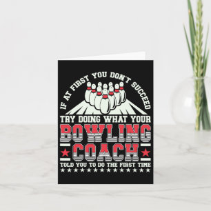 Probeer te doen wat je Bowling Coach je Bowler ver Kaart