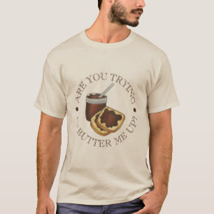 Probeert u me op te blazen grappige Foodie Apple? T-shirt