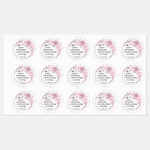 Proberbs31.26 stickers, op geloof gebaseerde stick labels