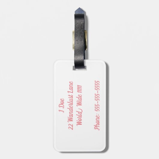 Proberen om het allemaal Bagagelabel te zien (Achterkant verticaal)