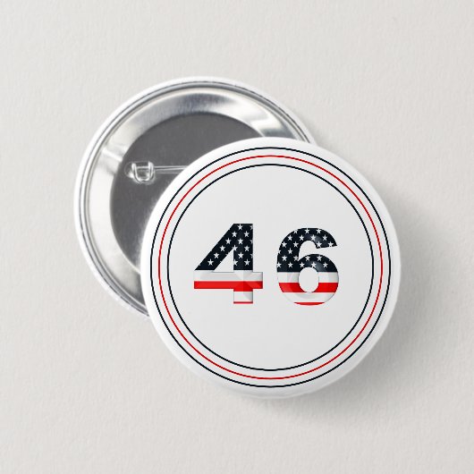 ProBiden-nummer 46 Vlagpatroon Ronde Button 5,7 Cm (Voorkant /achterkant)