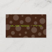 problapkaarten voor mintccacaobelletjes visitekaartje (Achterkant)