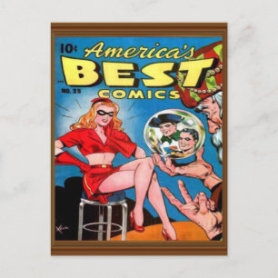 Probleem 25 Beste superheld Comic America Briefkaart