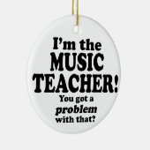 Probleem daarmee - muziekdocent keramisch ornament (Rechts)