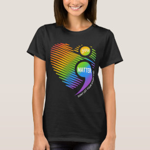 Probleem Laat je verhaal niet eindigen Semicolon M T-shirt